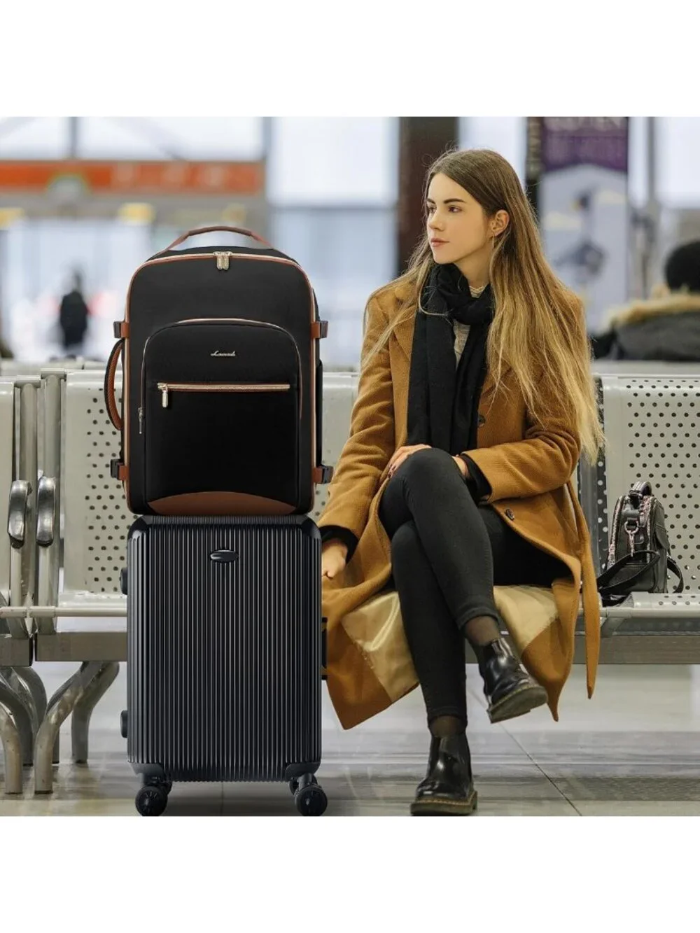 40L Large Travel Backpack for Women & Men, 17